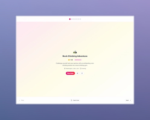 Plan date interface