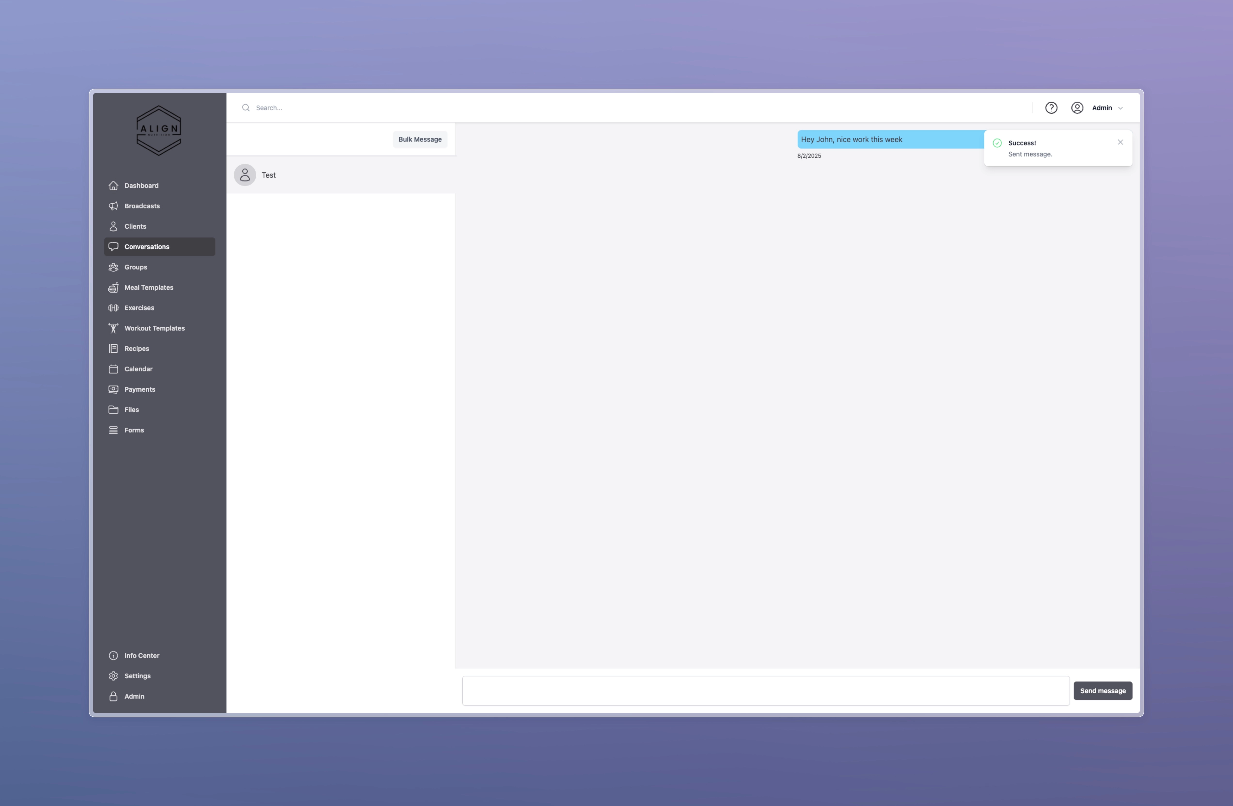 Client communication system
