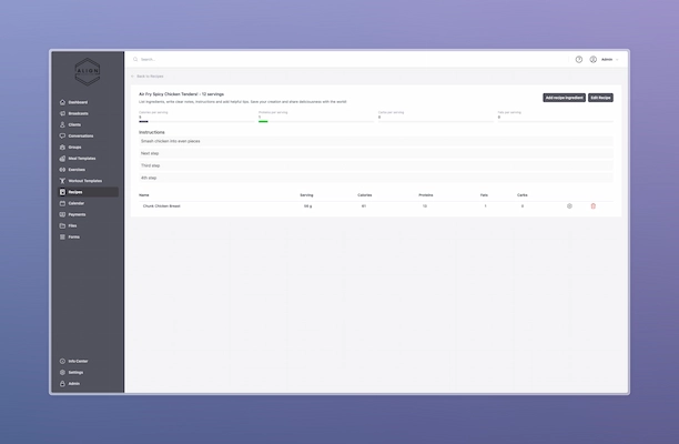 Recipe management system